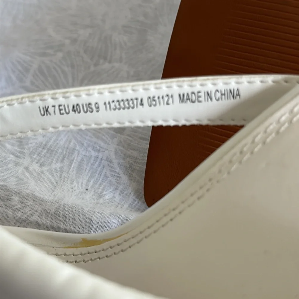 NWOT ASOS Design Cream High Heel Slides - Picture 6 of 6